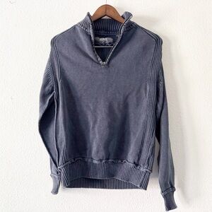 BKE Buckle Washed Cotton 1/4 Zip Pullover Medium Streetwear Utility